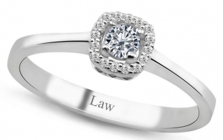 Law Pırlanta 1107F04796 0.22 Karat Pırlanta Yüzük
