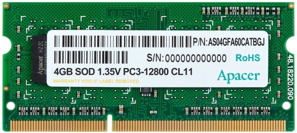 Apacer DS.04G2K.KAM 4 GB 1600 MT