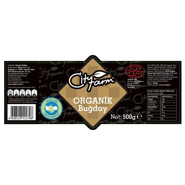 City Farm Organik Buğday 500 gr