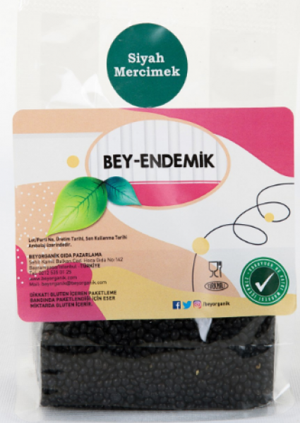 Beyorganik Bey Endemik Siyah Mercimek 160 gr