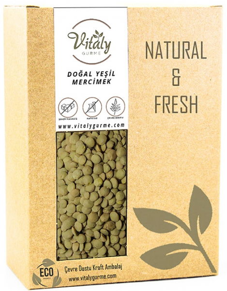 Vitaly Gurme Doğal Yeşil Mercimek 500 gr