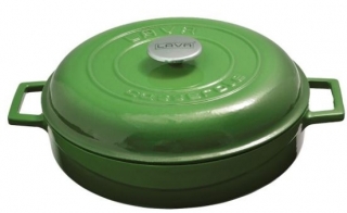 Lava Kubbe Form Döküm Yayvan Tencere 28 cm