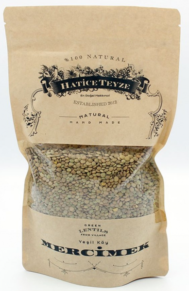 Hatice Teyze Yeşil Köy Mercimek 500 gr
