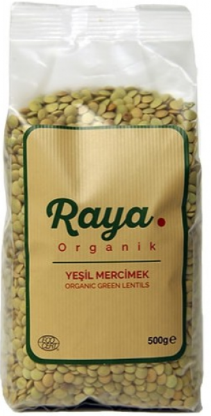 Raya Organik Yeşil Mercimek 500 gr