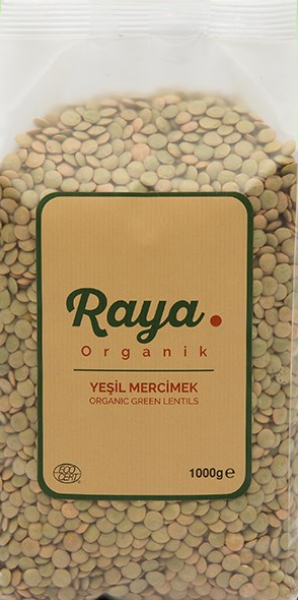 Raya Organik Yeşil Mercimek 1 kg