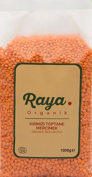 Raya Organik Kırmızı Toptane Mercimek 1 kg