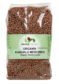 Ekoloji Market Organik Kabuklu Mercimek 1 kg