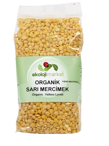 Ekoloji Market Organik Sarı Mercimek 500 gr
