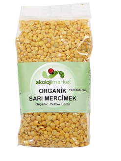 Ekoloji Market Organik Sarı Mercimek 500 gr