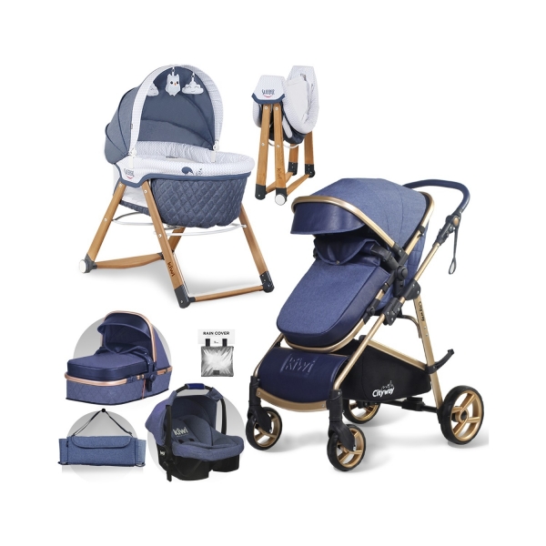 Kiwi City Way 6 In 1 Sleeper Travel Sistem Bebek Arabası