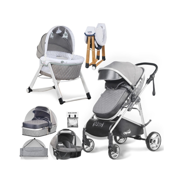 Kiwi City Way 6 In 1 Sleeper Travel Sistem Bebek Arabası