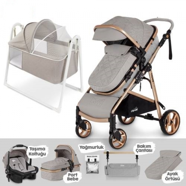 Kiwi City Way 6 In 1 Nova Travel Sistem Bebek Arabası