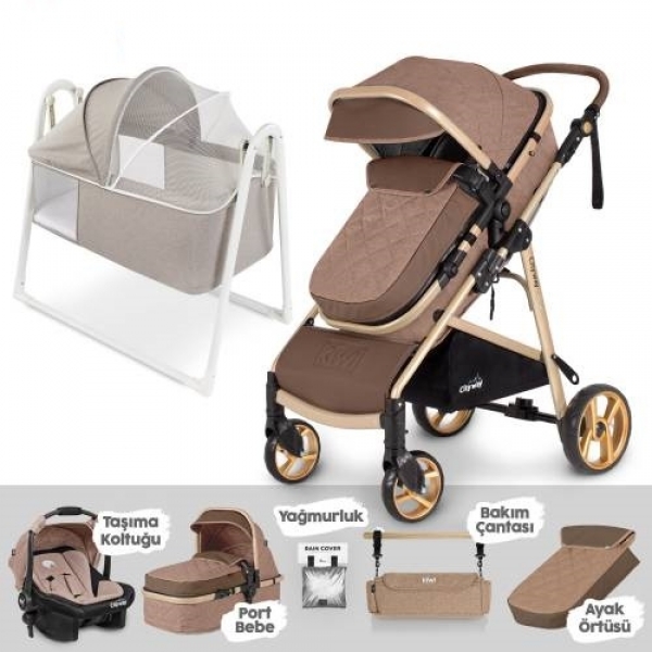 Kiwi City Way 6 In 1 Nova Travel Sistem Bebek Arabası
