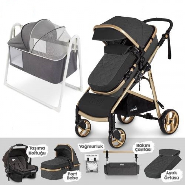 Kiwi City Way 6 In 1 Nova Travel Sistem Bebek Arabası