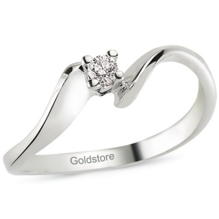 Goldstore DRS9649 0.08 Karat Pırlanta Yüzük