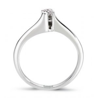 Goldstore DRS7579 0.11 Karat Pırlanta Yüzük