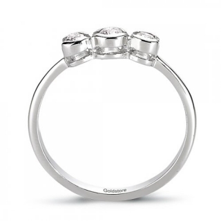 Goldstore DRT11563 0.18 Karat Pırlanta Yüzük