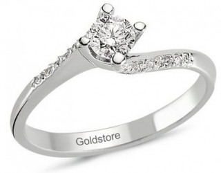 Goldstore DRS40619 0.2 Karat Pırlanta Yüzük