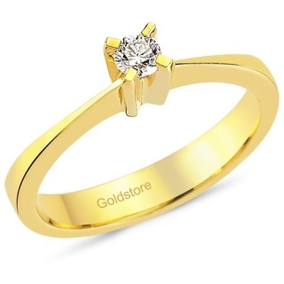 Goldstore DRS24270 0.12 Karat Pırlanta Yüzük