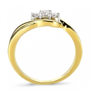 Goldstore DRT24284 0.19 Karat Pırlanta Yüzük