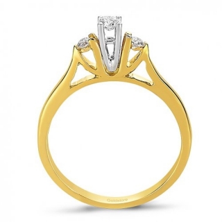 Goldstore DRT11555 0.18 Karat Pırlanta Yüzük