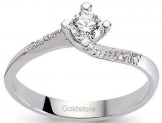 Goldstore DRS37546 0.30 Karat Pırlanta Yüzük