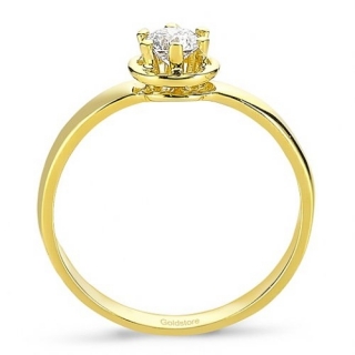 Goldstore DRS24255 0.26 Karat Pırlanta Yüzük