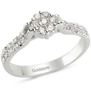 Goldstore DRF24279 0.30 Karat Pırlanta Yüzük