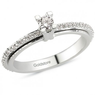 Goldstore DRS7247 0.28 Karat Pırlanta Yüzük