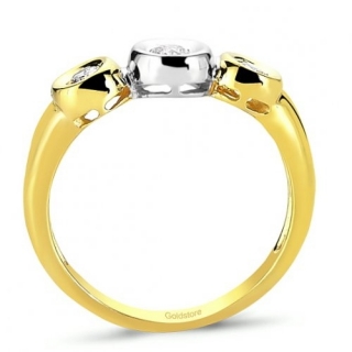 Goldstore DRT24250 0.25 Karat Pırlanta Yüzük