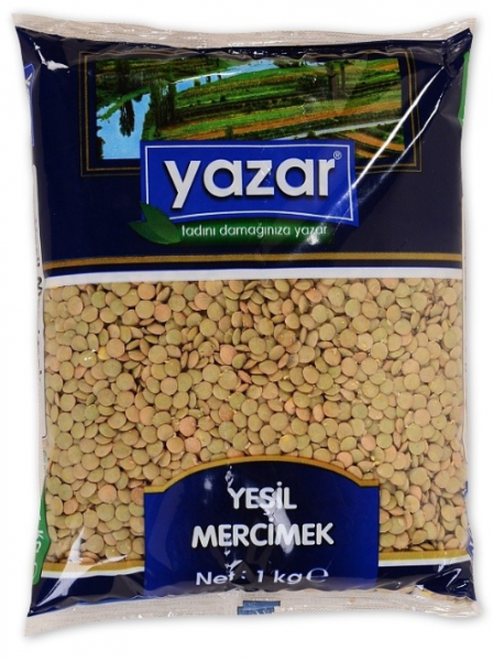 Yazar Yeşil Mercimek 1 kg