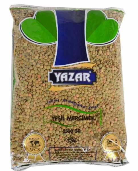 Yazar Yeşil Mercimek 2.5 kg