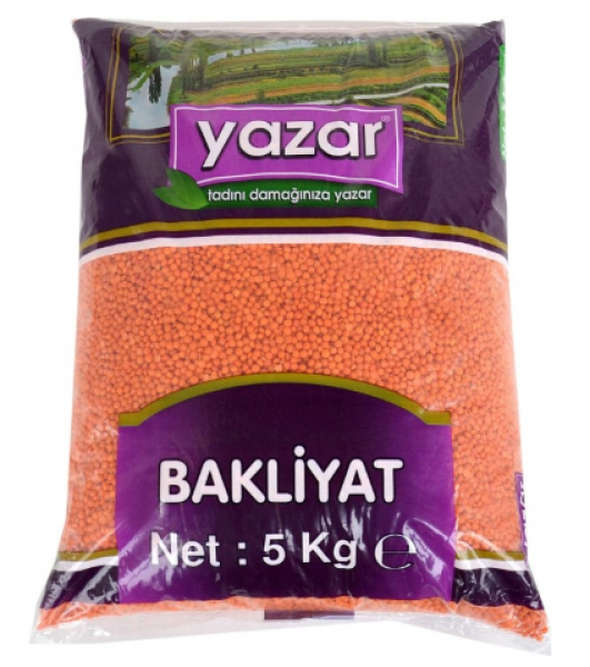 Yazar Kırmızı Mercimek 5 kg