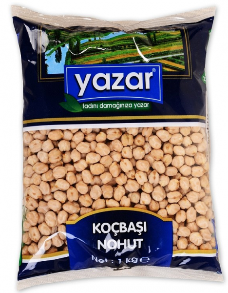 Yazar 12 mm Koçbaşı Beyaz Nohut 1 kg