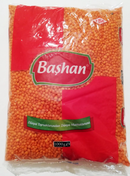 Başhan Kırmızı Toptane Mercimek 1 kg