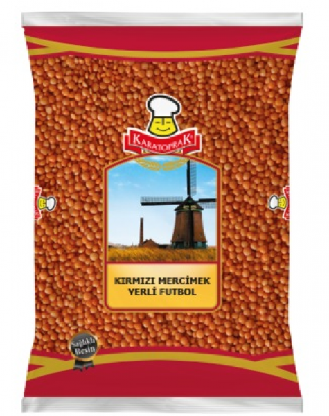 Karatoprak Yerli Kırmızı Futbol Mercimek 2 kg (2 kg)