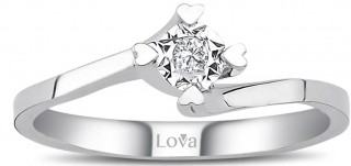 Lova 1070097 0.30 Karat Efektli Pırlanta Yüzük