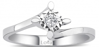 Lova 1070096 0.50 Karat Efektli Pırlanta Yüzük