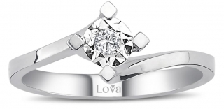 Lova 1070094 0.50 Karat Efektli Pırlanta Yüzük