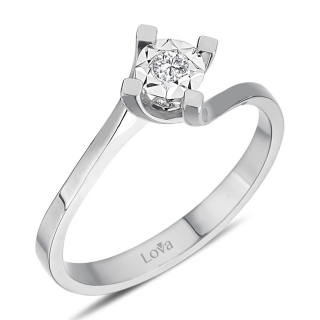 Lova 1070094 0.50 Karat Efektli Pırlanta Yüzük