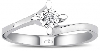 Lova 1070095 0.30 Karat Efektli Pırlanta Yüzük