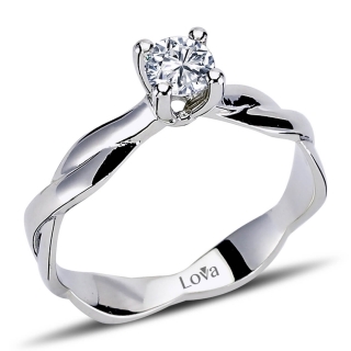 Lova 1050155 0.26 Karat Pırlanta Yüzük