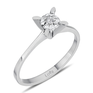 Lova 1040104 0.40 Karat Efektli Pırlanta Yüzük
