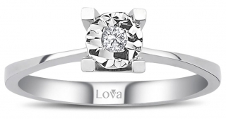 Lova 1040102 0.50 Karat Efektli Pırlanta Yüzük