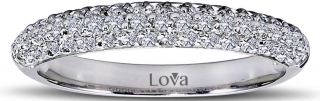 Lova 1030155 0.39 Karat Yarımtur Pırlanta Yüzük
