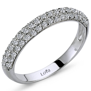 Lova 1030155 0.39 Karat Yarımtur Pırlanta Yüzük