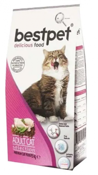 Bestpet Selection Tavuk Etli Yetişkin 1 kg Kedi Maması