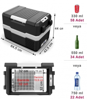 Iceco YCD45S Oto Buzdolabı