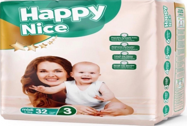 Happy Nice 3 Beden Bebek Bezi