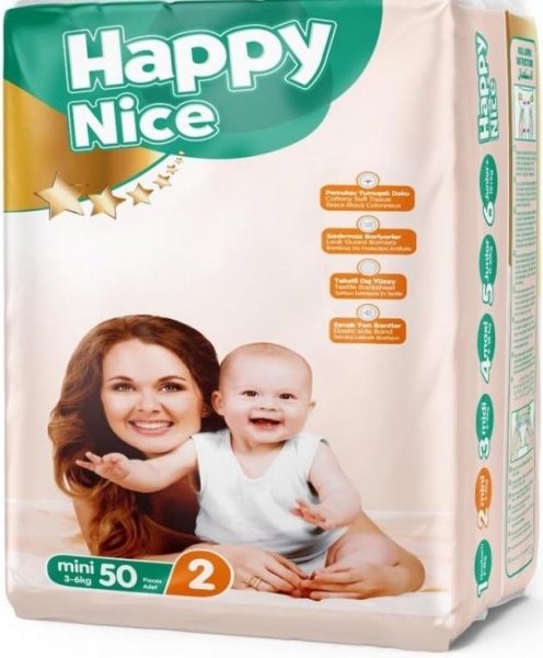 Happy Nice 2 Beden Bebek Bezi